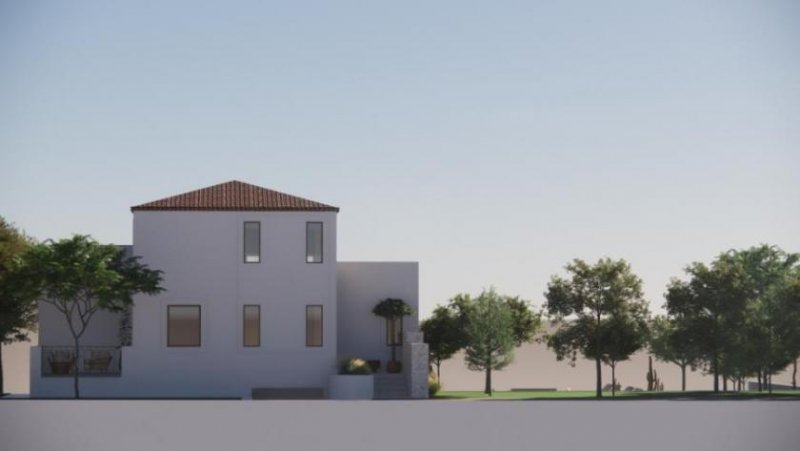 Roussospiti Kreta, Roussospiti: Neubau-Projekt! Villa mit Meerblick, privatem Garten und absoluter Privatsphäre zu verkaufen Haus kaufen